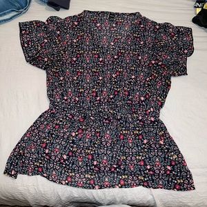 Large shein flower shirt